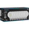 Mexen Vintis 10x Ampoule filament LED E27, G95, 6W, Neutre - 4000K, 720 lm, clair - L157-E27-0640-00x10