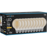 Mexen Vintis 10x Ampoule filament LED E27, G95, 8W, Chaude - 2200K, 750 lm, ambre - L157-E27-0822-50x10