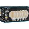 Mexen Vintis 6x Ampoule filament LED E27, G95, 8W, Chaude - 2700K, 750 lm, ambre - L157-E27-0827-50x06