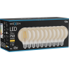 Mexen Vintis 10x Ampoule filament LED E27, G95, 8W, Chaude - 2700K, 750 lm, ambre - L157-E27-0827-50x10