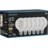 Mexen Vintis 6x Ampoule filament LED E27, G95, 10W, Chaude - 2700K, 1320 lm, clair - L157-E27-1027-00x06