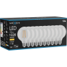 Mexen Vintis 10x Ampoule filament LED E27, G95, 10W, Chaude - 2700K, 1320 lm, claire - L157-E27-1027-00x10