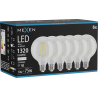 Mexen Vintis 6x Ampoule filament LED E27, G95, 10W, Neutre - 4000K, 1320 lm, clair - L157-E27-1040-00x06
