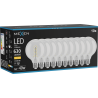 Mexen Vintis 10x Ampoule filament spirale LED E27, G95, 6W, Chaude - 2700K, 630 lm, clair - L167-E27-0627-00x10