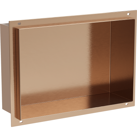 Mexen X-Wall-NR étagère encastrée sans rebord 30 x 20 cm, cuivre brossé - 19C1302010