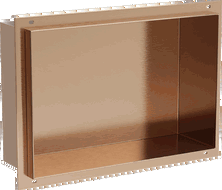 Mexen X-Wall-NR étagère encastrée sans rebord 30 x 20 cm, cuivre brossé - 19C1302010