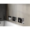 Mexen X-Wall-NR étagère encastrée sans rebord 30 x 20 cm, gris canon brossé - 19E1302010