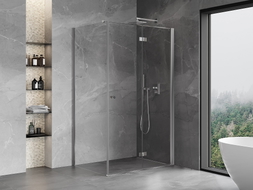 Mexen Mist-F cabine de douche pliable droite 100 x 80 cm, transparent, chrome - 8A6T-100-080-01-00-P