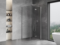 Mexen Mist-F cabine de douche pliante droite 85 x 85 cm, transparent, chromé - 8A6T-085-085-01-00-P