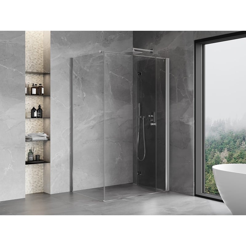 Mexen Mist-F cabine de douche pliante droite 110 x 100 cm, transparent, chrome - 8A6T-110-100-01-00-P