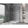 Mexen Mist-F Duo cabine de douche pliante gauche 80 x 70 cm, transparent, chrome - 8A6-080L-070P-01-00