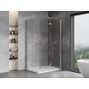 Mexen Mist-F Duo cabine de douche pliante droite 70 x 105 cm, transparent, chrome - 8A6-070L-105P-01-00