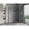Mexen Mist-F Duo cabine de douche pliante droite 75 x 105 cm, transparent, chrome - 8A6-075L-105P-01-00
