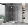 Mexen Mist-F Duo cabine de douche pliante 115 x 115 cm, transparent, chrome - 8A6-115L-115P-01-00