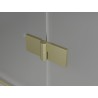 Mexen Mist-F cabine de douche pliante droite 80 x 100 cm, transparent, or brossé - 8A6T-080-100-55-00-P
