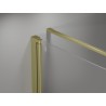 Mexen Mist-F cabine de douche pliante droite 80 x 100 cm, transparent, or brossé - 8A6T-080-100-55-00-P