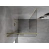Mexen Mist-F cabine de douche pliante gauche 75 x 75 cm, transparent, or - 8A6T-075-075-50-00-L