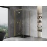 Mexen Mist-F cabine de douche pliante gauche 75 x 75 cm, transparent, or - 8A6T-075-075-50-00-L