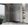 Mexen Mist-F cabine de douche pliante gauche 95 x 75 cm, transparent, or - 8A6T-095-075-50-00-L