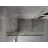 Mexen Mist-F cabine de douche pliable gauche 75 x 95 cm, transparent, dorée - 8A6T-075-095-50-00-L