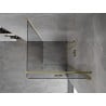 Mexen Mist-F cabine de douche pliable droite 80 x 80 cm, transparent, dorée - 8A6T-080-080-50-00-P