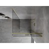 Mexen Mist-F cabine de douche pliante droite 120 x 120 cm, transparent, or - 8A6T-120-120-50-00-P