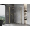 Mexen Mist-F Duo cabine de douche pliante gauche 120 x 100 cm, transparent, or - 8A6-120L-100P-50-00