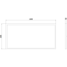Mexen Brill-S panneau de plafond LED en saillie 120 x 60 cm, 60W, Neutre - 4000K, 7200 lm, blanc - L207-120-060-6040-20
