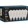 Mexen Vintis 6x Ampoule à filament LED E27, ST64, 4W, Chaude - 2200K, 470 lm, claire - L152-E27-0422-00x06