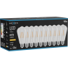 Mexen Vintis 10x Ampoule filament LED E27, ST64, 4W, Chaude - 2200K, 470 lm, claire - L152-E27-0422-00x10