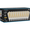 Mexen Vintis 10x Ampoule à filament LED E27, ST64, 4W, Chaude - 2200K, 400 lm, ambre - L152-E27-0422-50x10
