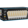 Mexen Vintis 10x Ampoule à filament LED E27, ST64, 6W, Chaude - 2700K, 600 lm, ambre - L152-E27-0627-50x10