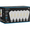 Mexen Vintis 6x ampoule filament LED E27, ST64, 6W, Froid - 6500K, 720 lm, transparent - L152-E27-0665-00x06