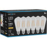 Mexen Vintis 6x Ampoule filament LED E27, ST64, 8W, Chaude - 2200K, 1055 lm, transparente - L152-E27-0822-00x06