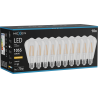 Mexen Vintis 10x ampoule à filament LED E27, ST64, 8W, Chaude - 2200K, 1055 lm, claire - L152-E27-0822-00x10