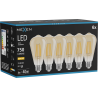 Mexen Vintis 6x Ampoule filament LED E27, ST64, 8W, Chaude - 2700K, 750 lm, ambre - L152-E27-0827-50x06