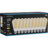 Mexen Vintis 10x Ampoule LED à filament E27, ST64, 8W, Chaude - 2700K, 750 lm, ambre - L152-E27-0827-50x10