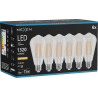 Mexen Vintis 6x Ampoule filament LED E27, ST64, 10W, Chaude - 2200K, 1320 lm, clair - L152-E27-1022-00x06