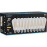 Mexen Vintis 10x Ampoule filament LED E27, ST64, 10W, Chaude - 2200K, 1320 lm, clair - L152-E27-1022-00x10