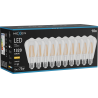 Mexen Vintis 10x Ampoule à filament LED E27, ST64, 10W, Chaude - 2700K, 1320 lm, clair - L152-E27-1027-00x10