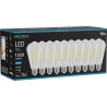 Mexen Vintis 10x Ampoule filament LED E27, ST64, 10W, Froid - 6500K, 1320 lm, claire - L152-E27-1040-00x10 - L152-E27-1065-00x10