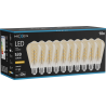 Mexen Vintis 10x Ampoule LED filament spirale E27, ST64, 6W, Chaude - 2200K, 530 lm, ambre - L162-E27-0622-50x10