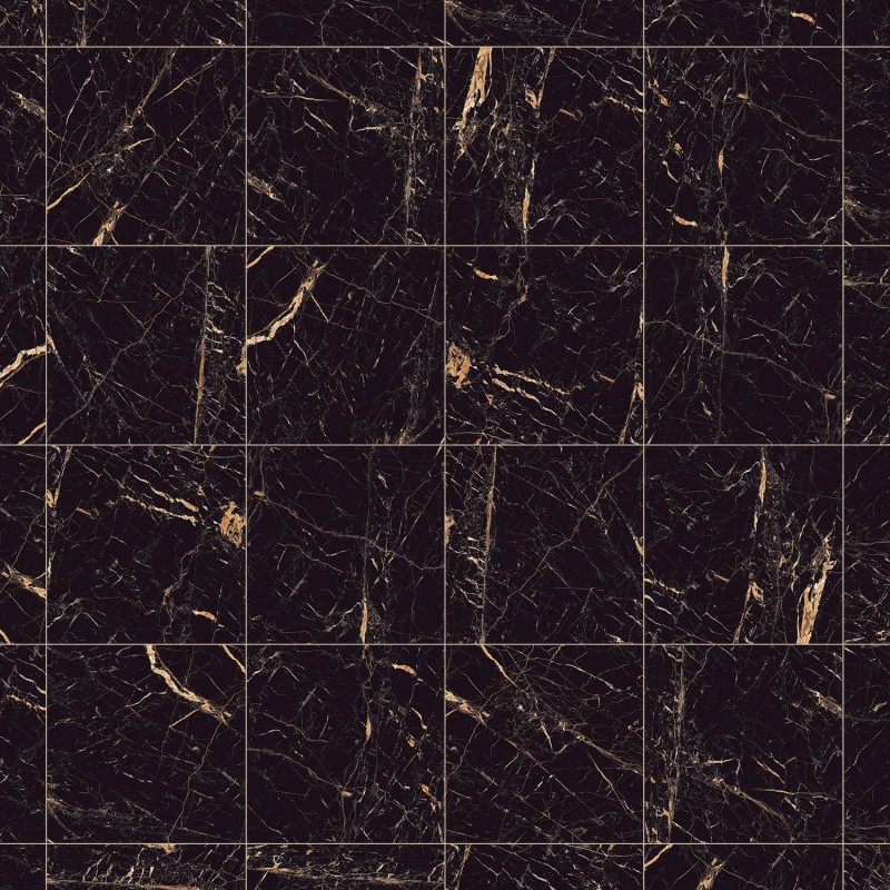 Mexen Python Gres doré émaillé rectifié G1, carreau sol-mur 60 x 60 cm, haute brillance - TL212-060-060-00