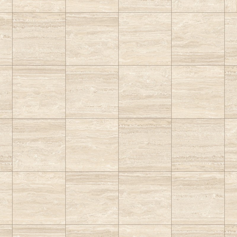 Mexen Neo Travertino Crème grès émaillé rectifié G1, carreau sol-mur 60 x 60 cm, mat - TL302-060-060-02