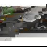 Mexen Gaspar évier en granit 1,5 cuve avec égouttoir et mitigeur cuisine Rita, noir moucheté - 6507-76-670300-50