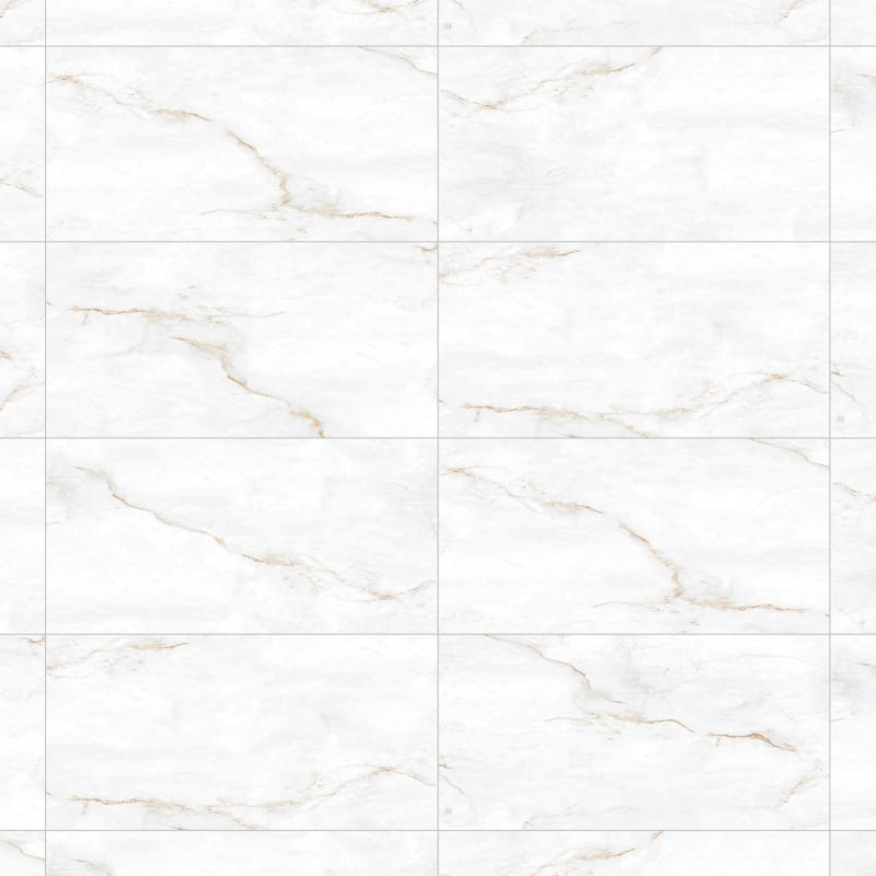 Mexen Brakel White grès émaillé rectifié. G1, carreaux muraux et de sol 120 x 60 cm, sculpture - TL402-120-060-01