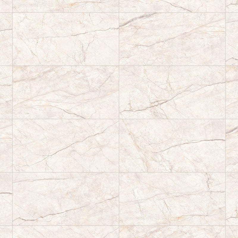 Mexen Leeds Bianco grès émaillé rectifié G1, carreau de sol et mural 120 x 60 cm, sculpté - TL410-120-060-00