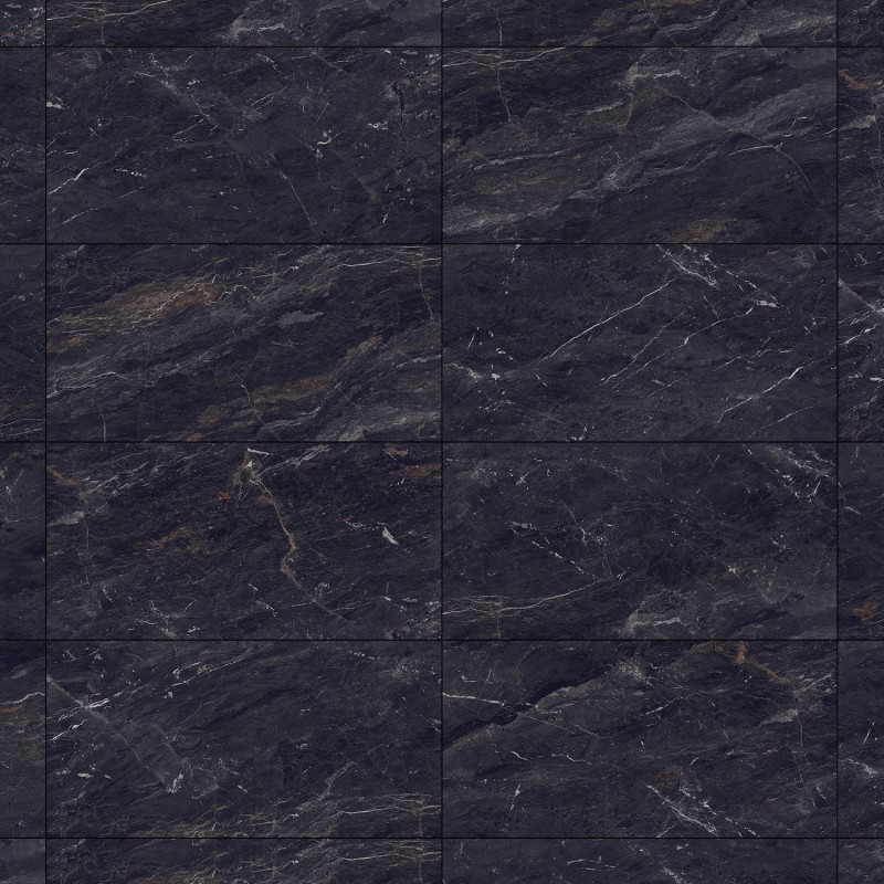 Mexen Sintra Noir grès émaillé rectifié G1, carreau de sol et mur 120 x 60 cm, haute brillance - TL204-120-060-00