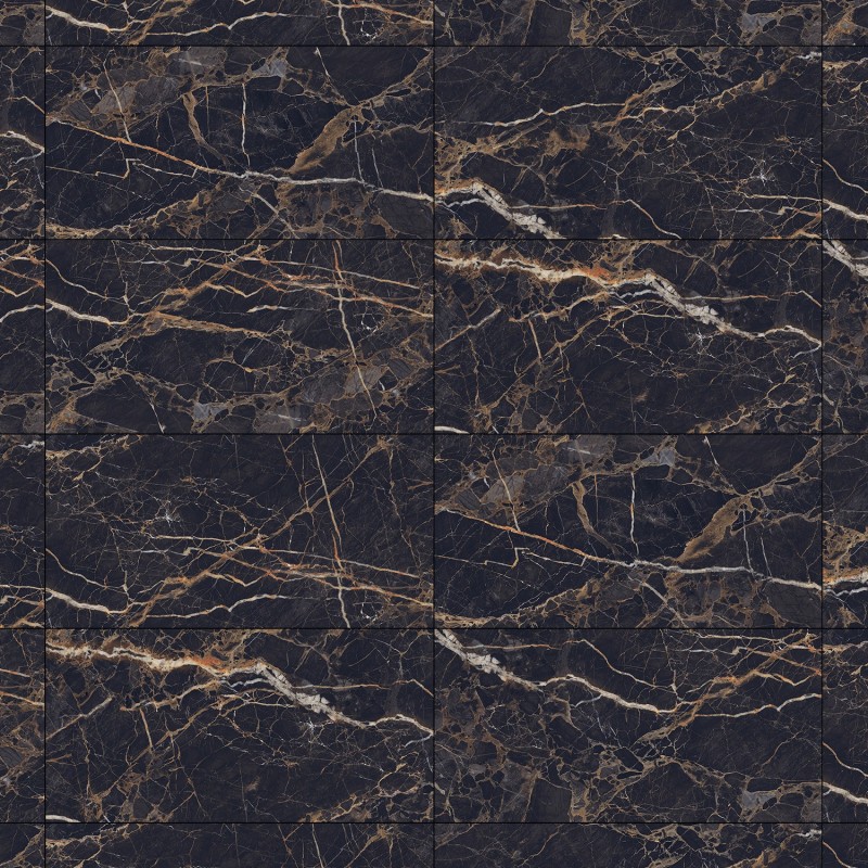 Mexen Orlo Black grès émaillé rectifié. G1, carreau sol et mur 120 x 60 cm, haute brillance - TL211-120-060-00