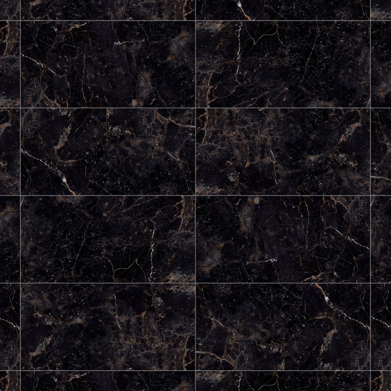 Mexen Champion Noir grès émaillé rectifié G1, carreau sol-mur 120 x 60 cm, haute brillance - TL202-120-060-00